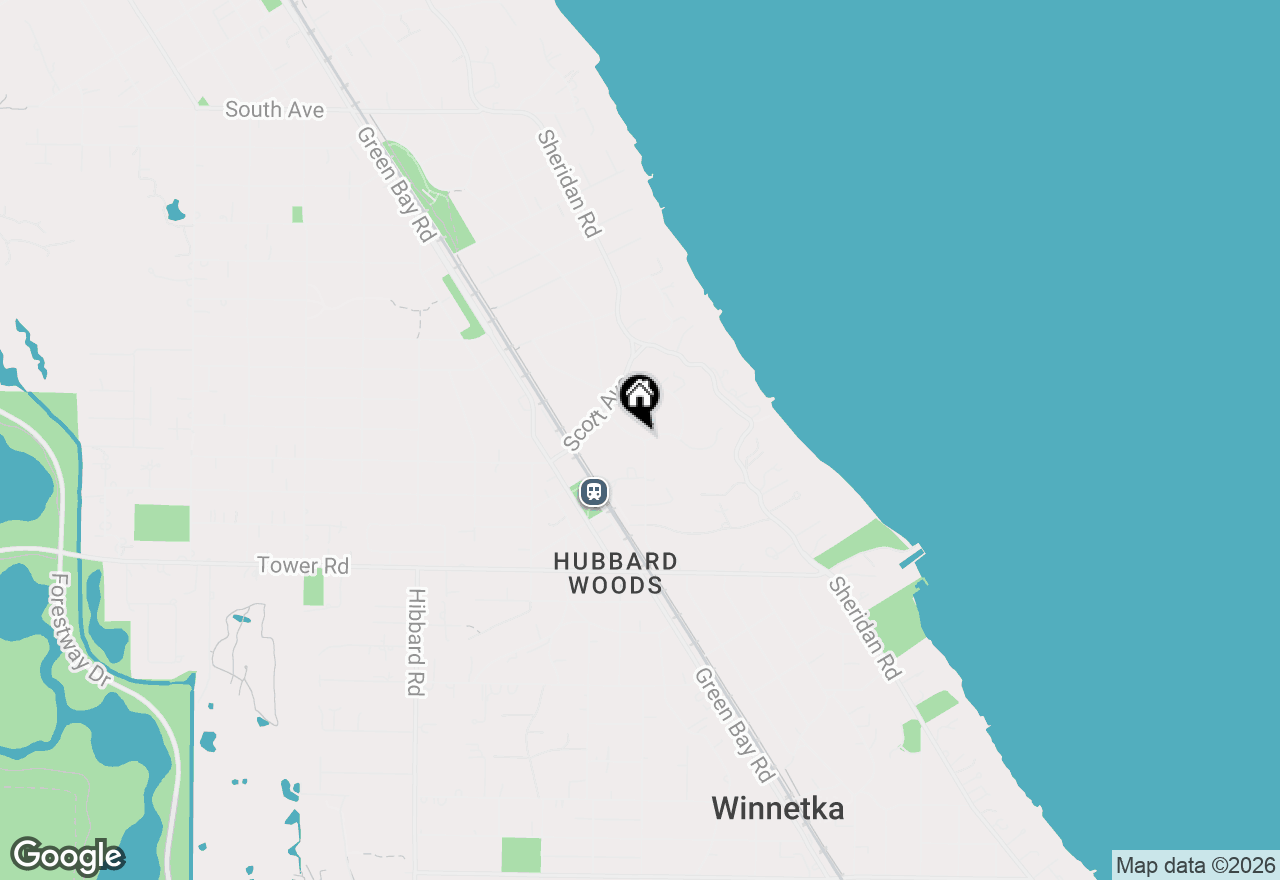 Map of 16 Old Green Bay, Winnetka, IL 60093