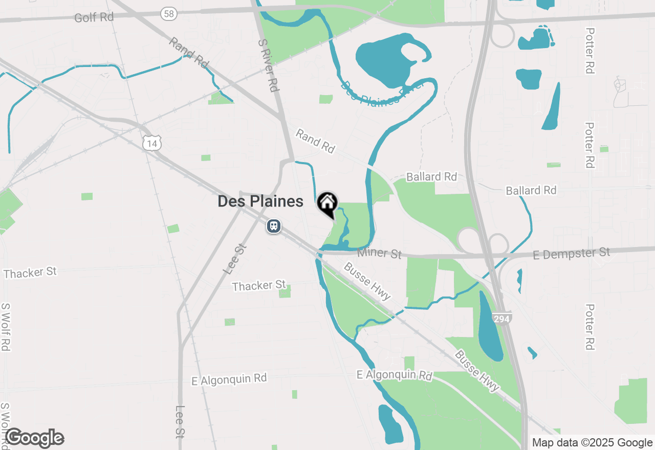 Map of 1702 Mill Street #506, Des Plaines, IL 60016