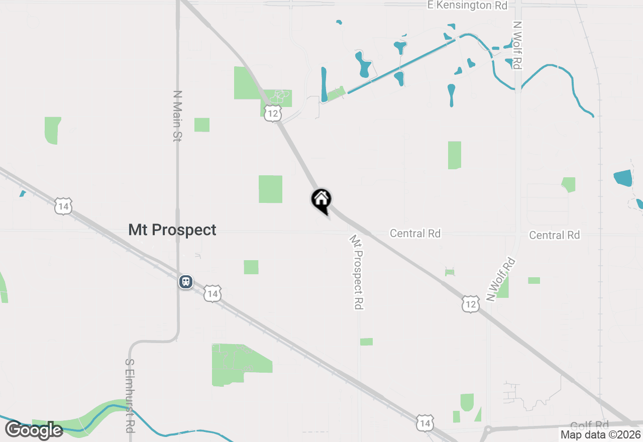 Map of 32 N Albert Street, Mount Prospect, IL 60056