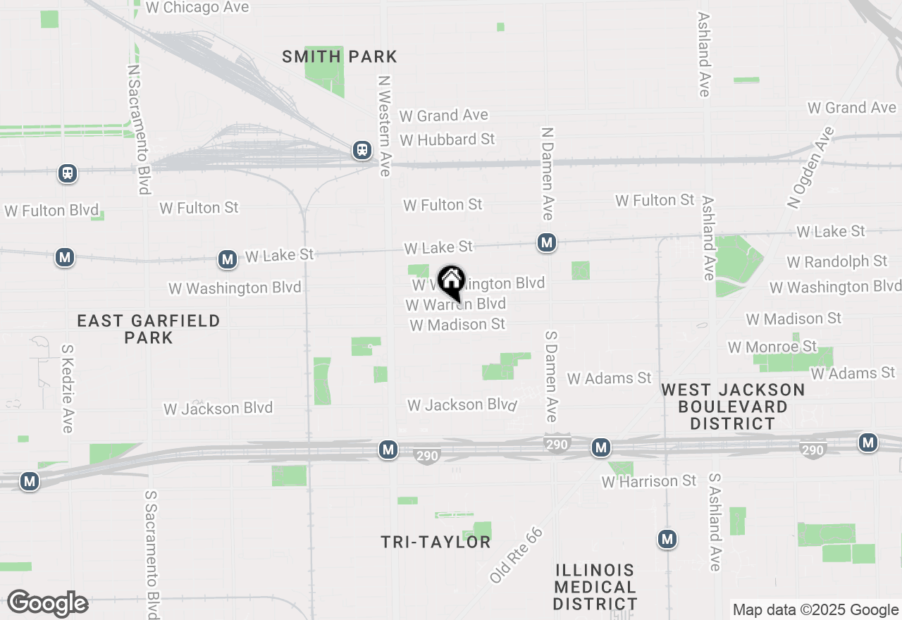 Map of 2225 W Warren Boulevard #B3, Chicago, IL 60612