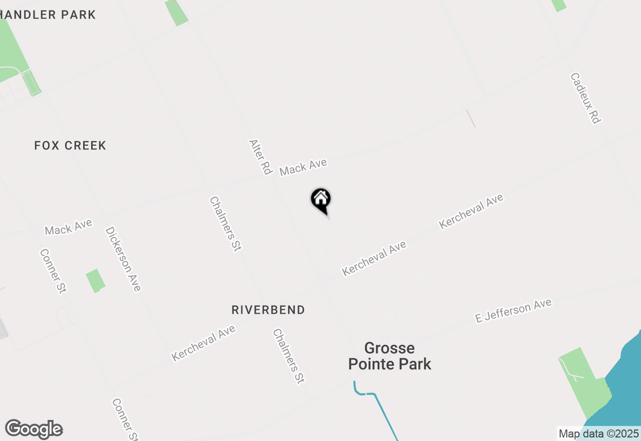 Map of 1354 1/2 Maryland, Grosse Pointe Park, MI 48230