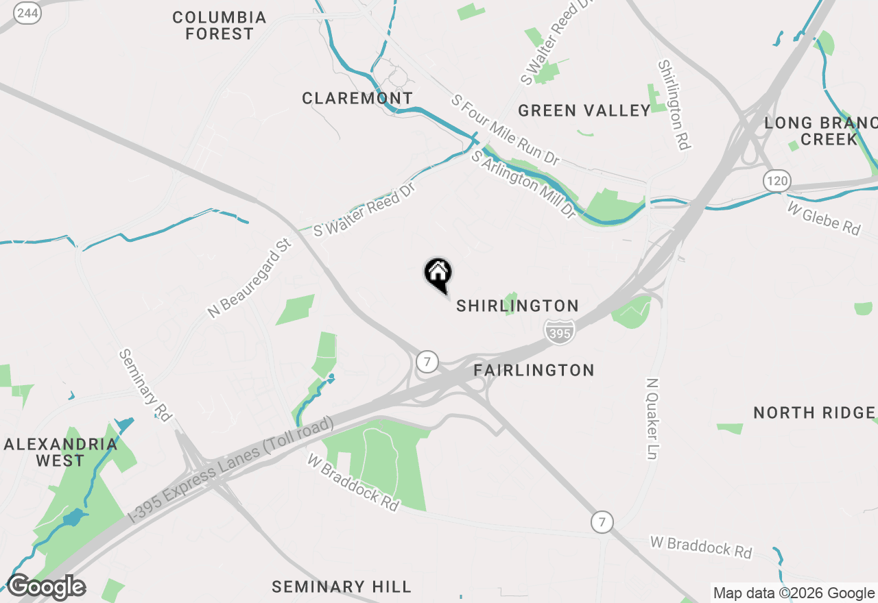 Map of 4714 30th Street S, Arlington, VA 22206