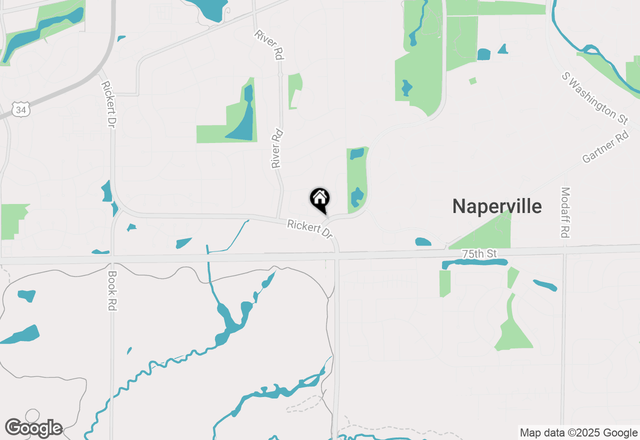 Map of 1208 Tennyson Lane, Naperville, IL 60540