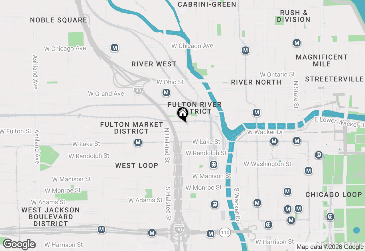 Map of 650 W Wayman Street #404C, Chicago, IL 60661