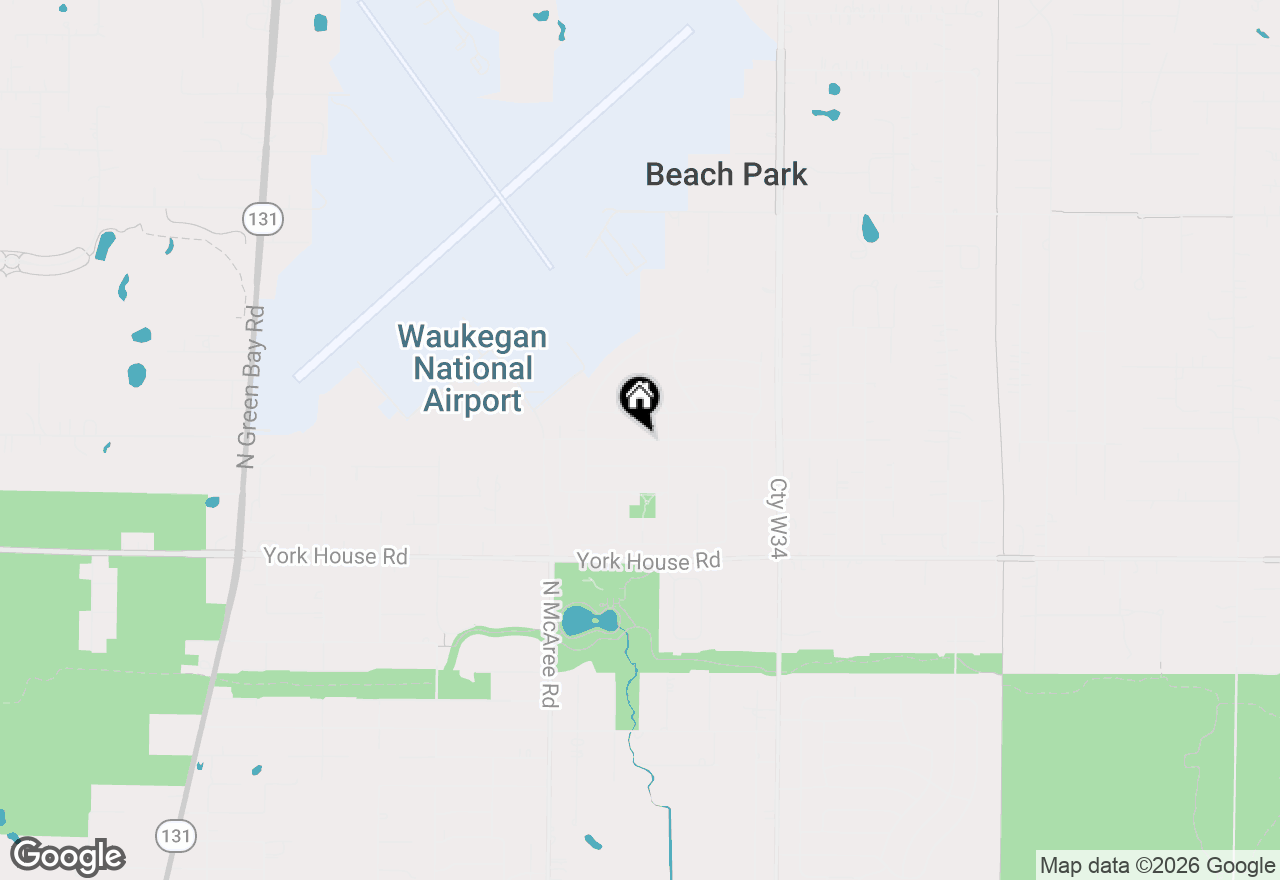 Map of 2204 Edgewood Road, Waukegan, IL 60087