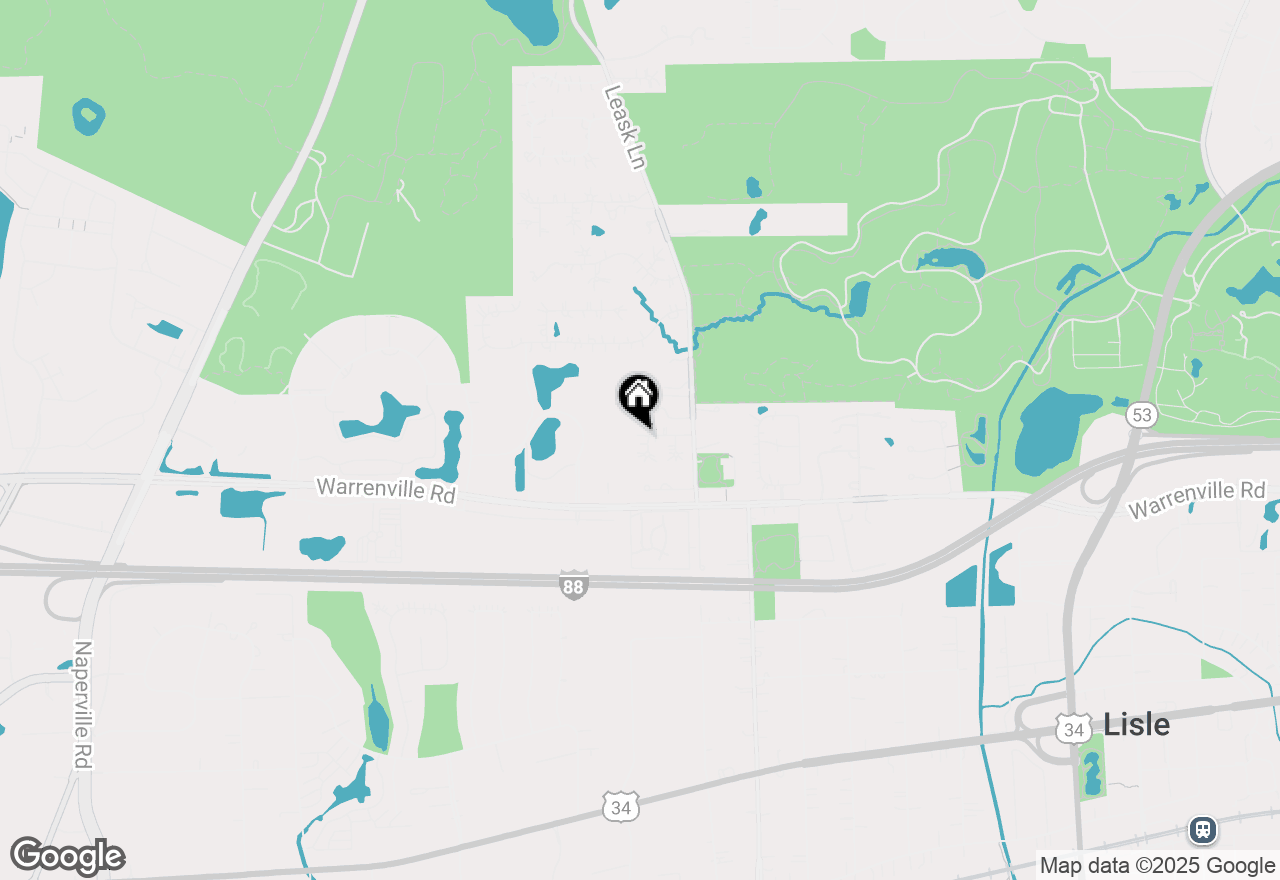 Map of 2148 Canterbury Lane, Lisle, IL 60532