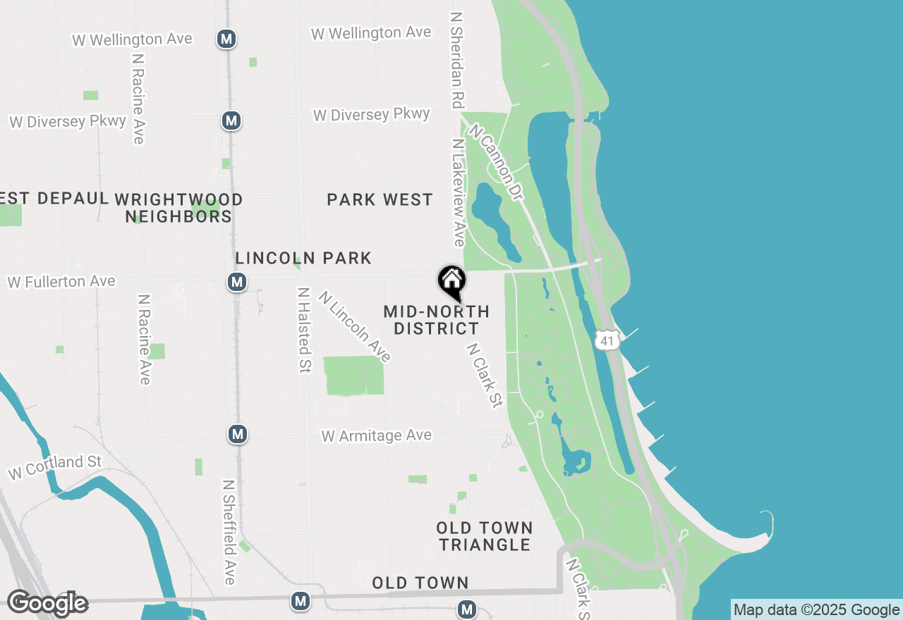 Map of 2302 N Clark Street #3W, Chicago, IL 60614