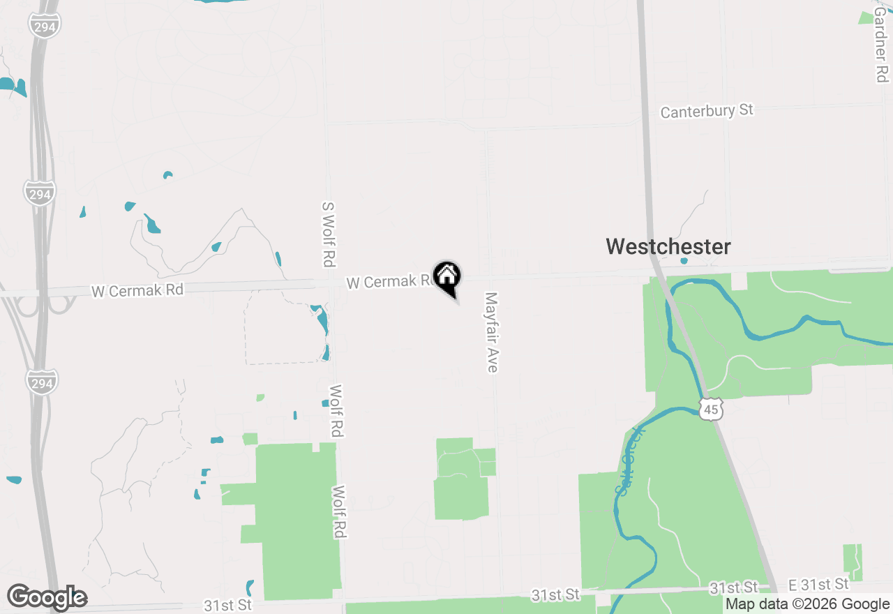 Map of 10850 Claridge Avenue, Westchester, IL 60154