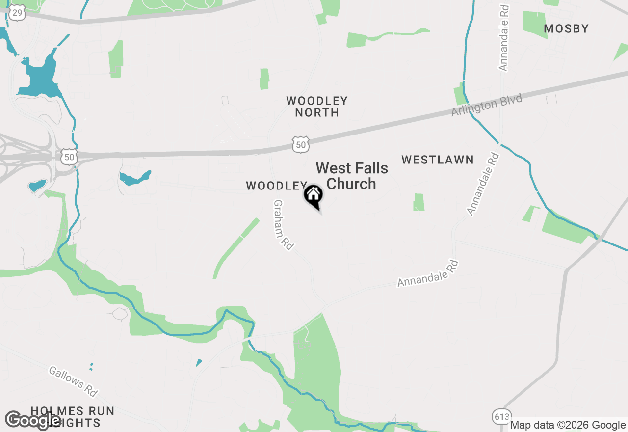 Map of 7119 Alger Road, Falls Church, VA 22042