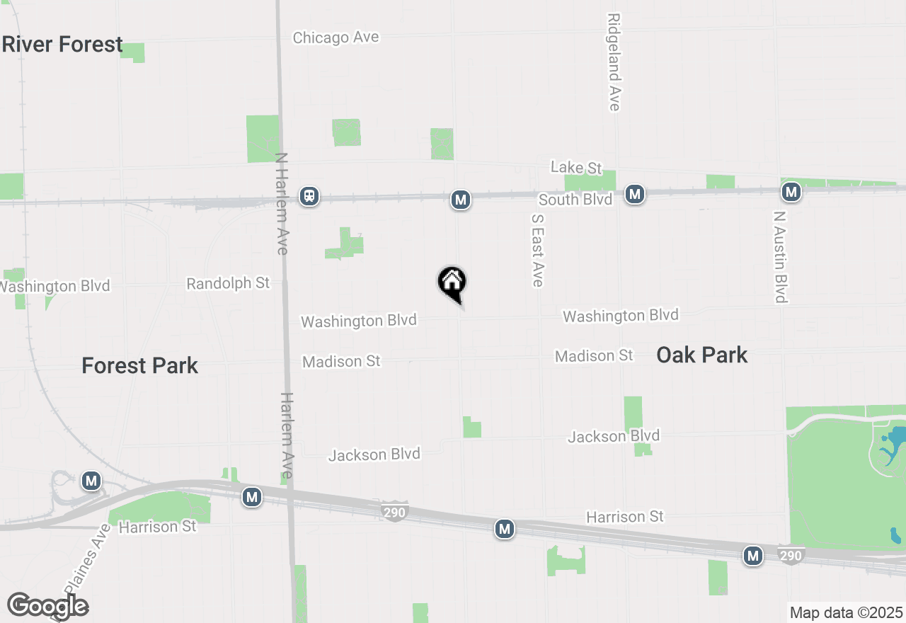 Map of 800 Washington Boulevard #201, Oak Park, IL 60302