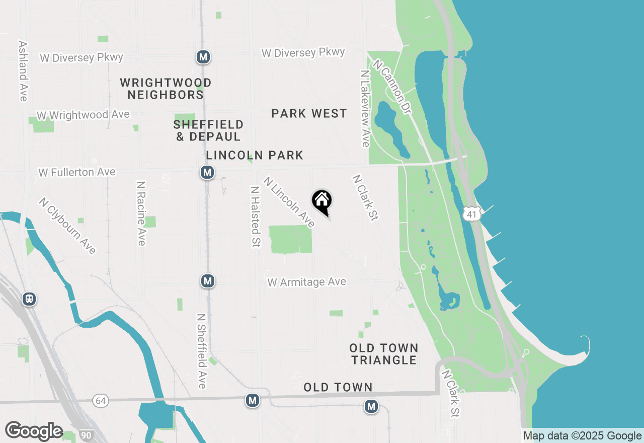 Map of 540 W Webster Avenue #202, Chicago, IL 60614