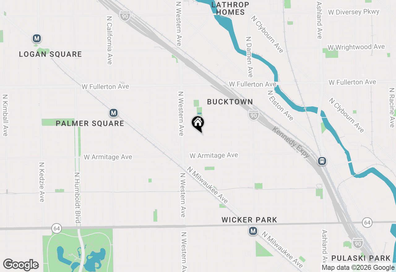 Map of 2070 N Oakley Avenue, Chicago, IL 60647