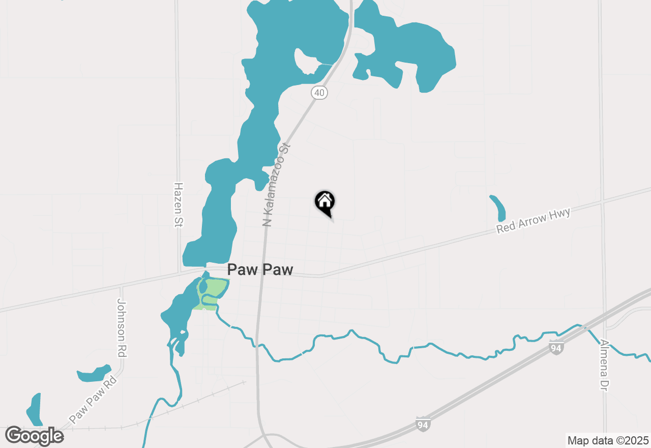 Map of 409 N Brown Street, Paw Paw, MI 49079