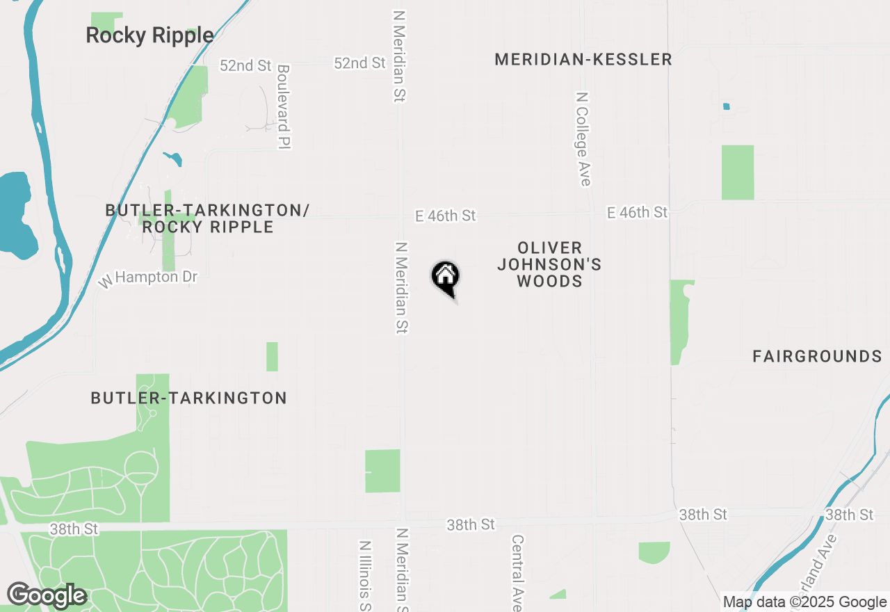 Map of 4353 N Pennsylvania Street, Indianapolis, IN 46205