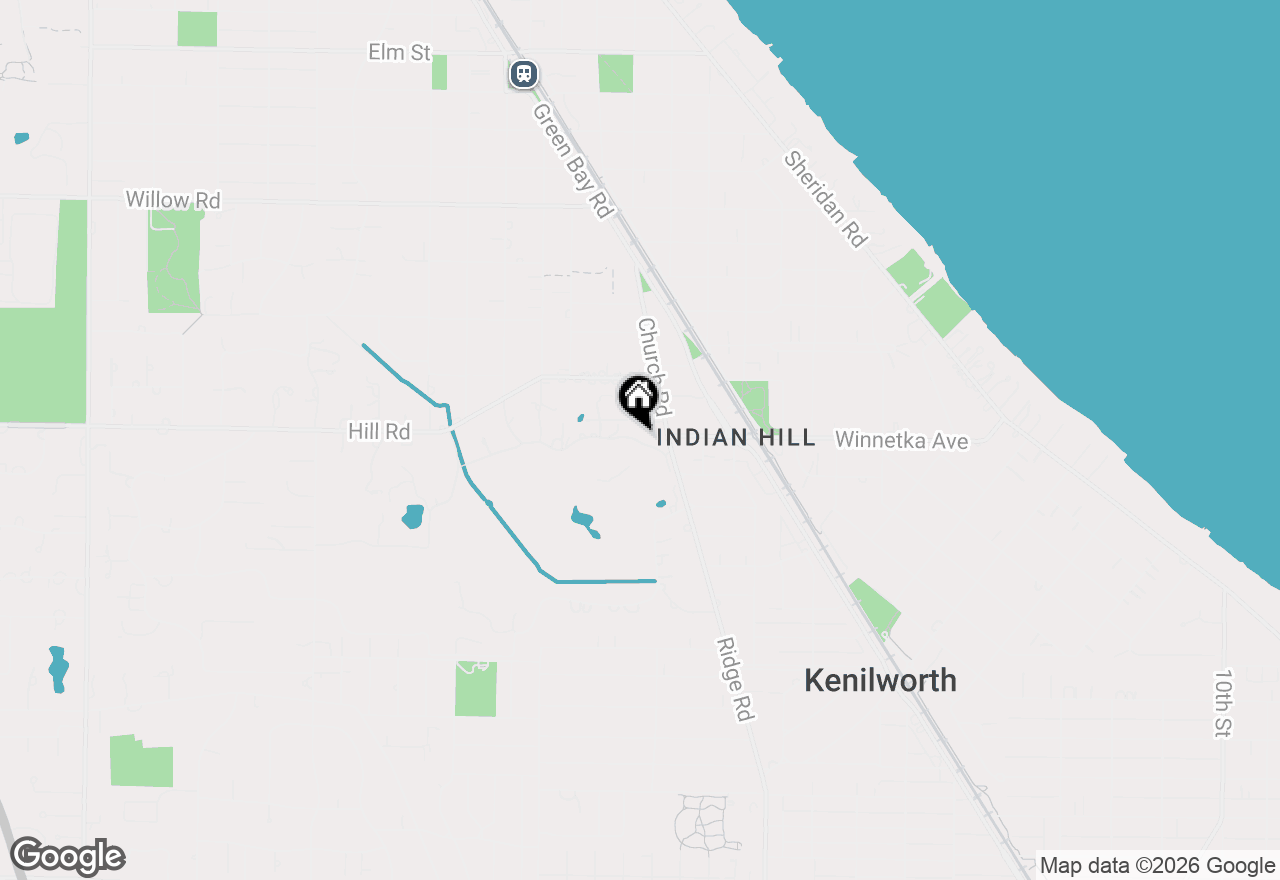 Map of 4 Indian Hill Road, Winnetka, IL 60093