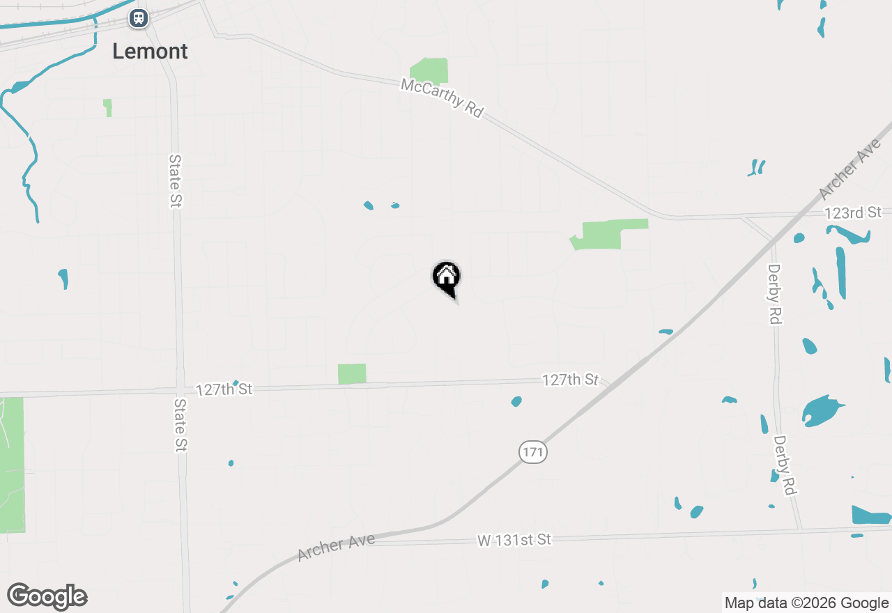Map of 14915 E 127th Street #103, Lemont, IL 60439