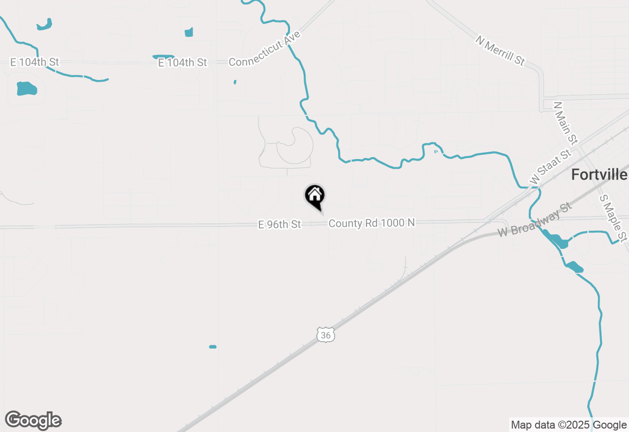 Map of 9661 Denrose Drive, Fishers, IN 46040