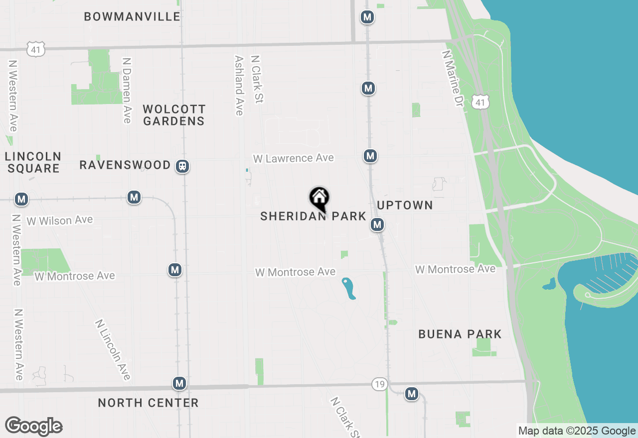 Map of 4550 N Malden Street #1W, Chicago, IL 60640