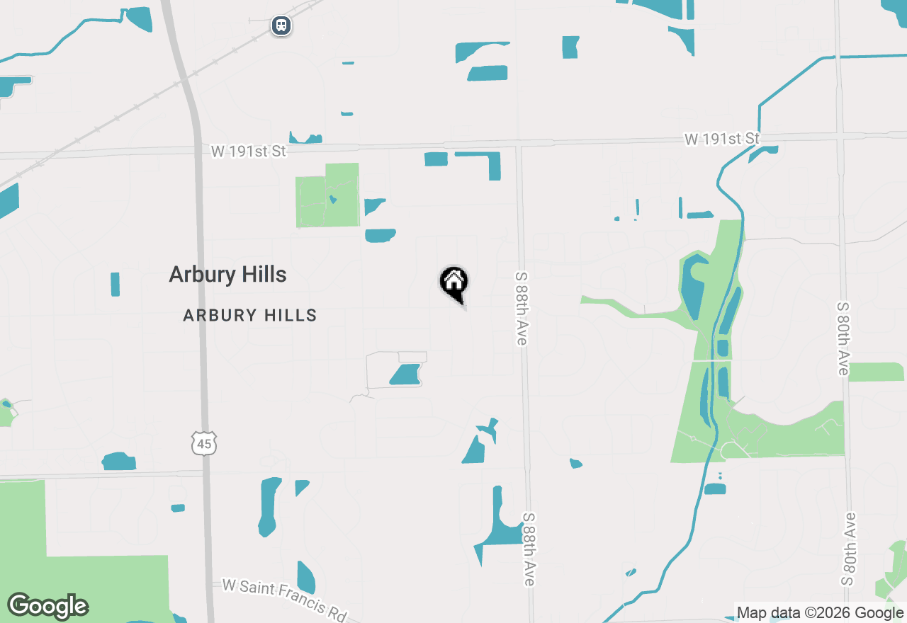 Map of 19501 Foxford Lane, Mokena, IL 60448