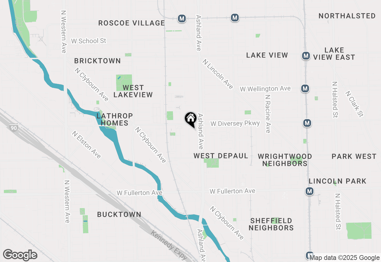 Map of 2734 N Marshfield Avenue, Chicago, IL 60614