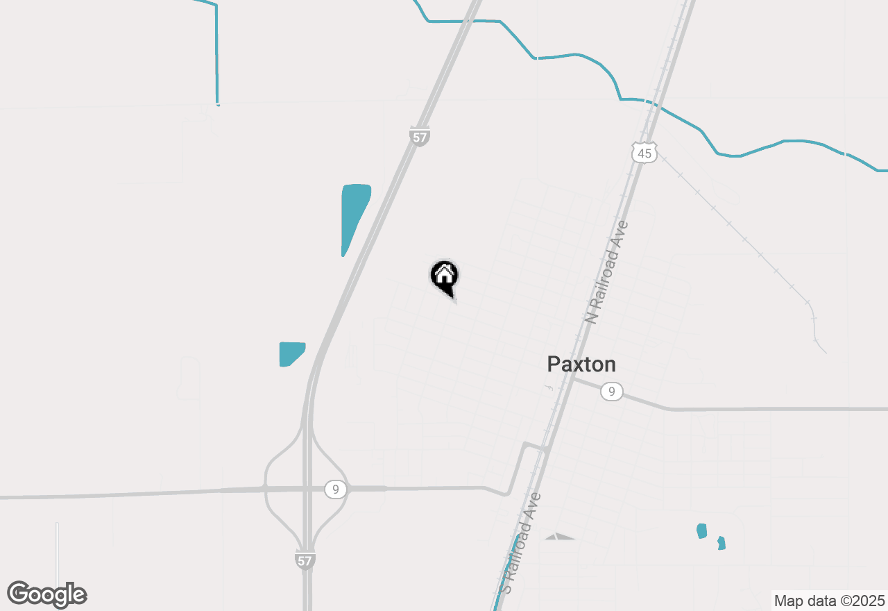 Map of 156 N Elm Street, Paxton, IL 60957