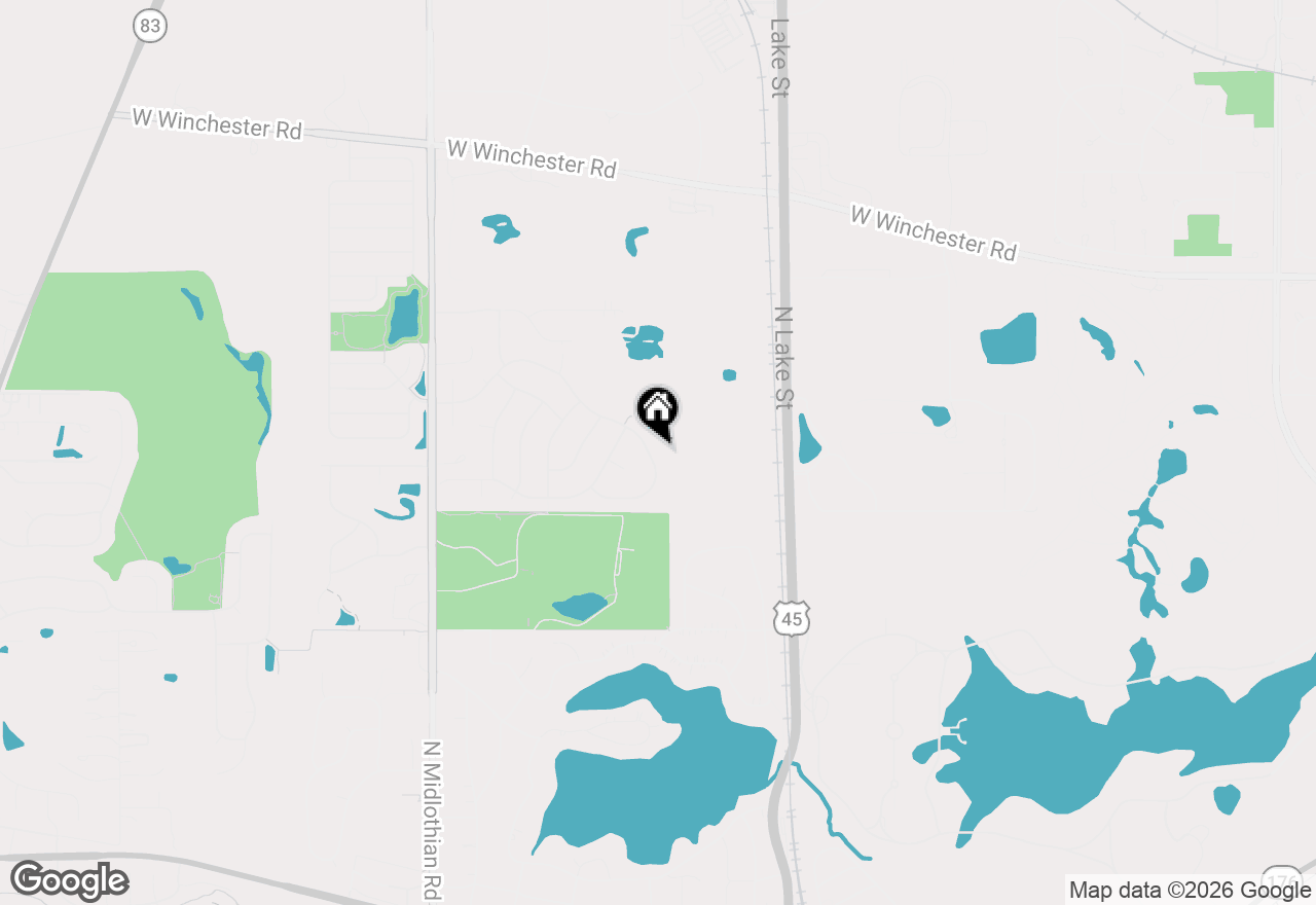Map of 320 Ambria Drive, Mundelein, IL 60060