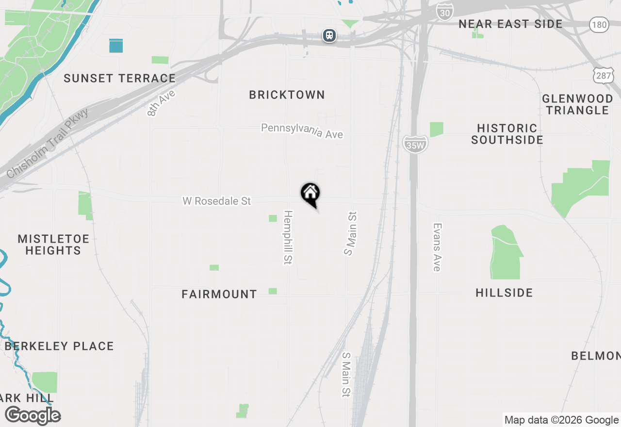 Map of 1125 S Jennings Avenue #204, Fort Worth, TX 76104