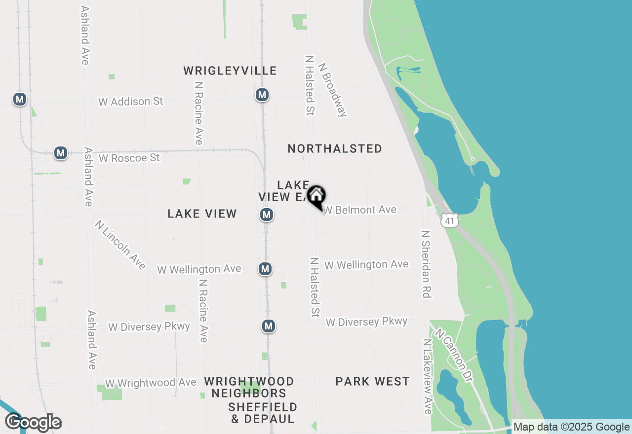 Map of 3161 N Halsted Street #401, Chicago, IL 60657