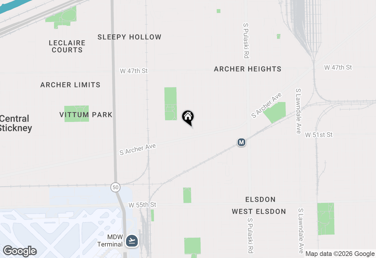 Map of 5032 S Kolin Avenue #2, Chicago, IL 60632