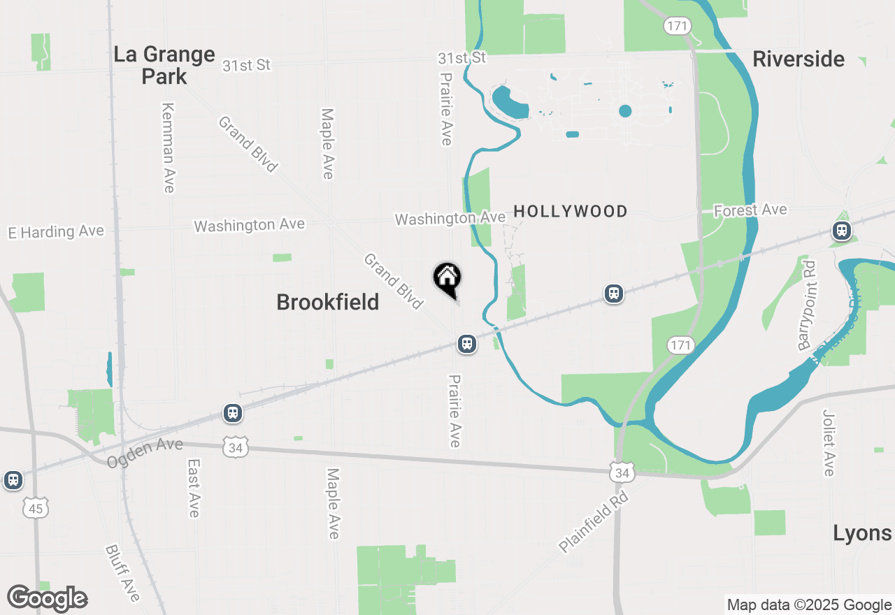Map of 3710 Prairie Avenue, Brookfield, IL 60513