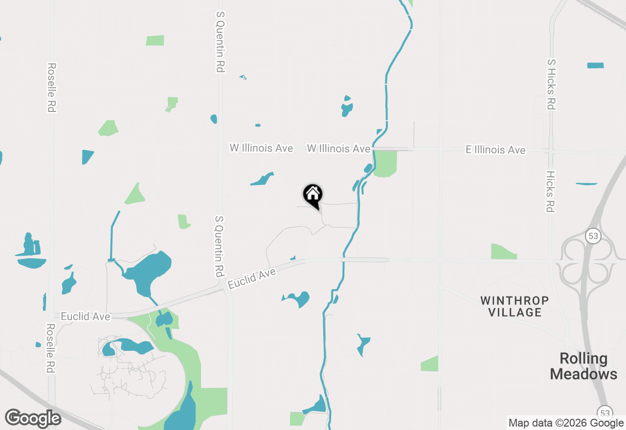 Map of 494 W Parkside Drive #494, Palatine, IL 60067