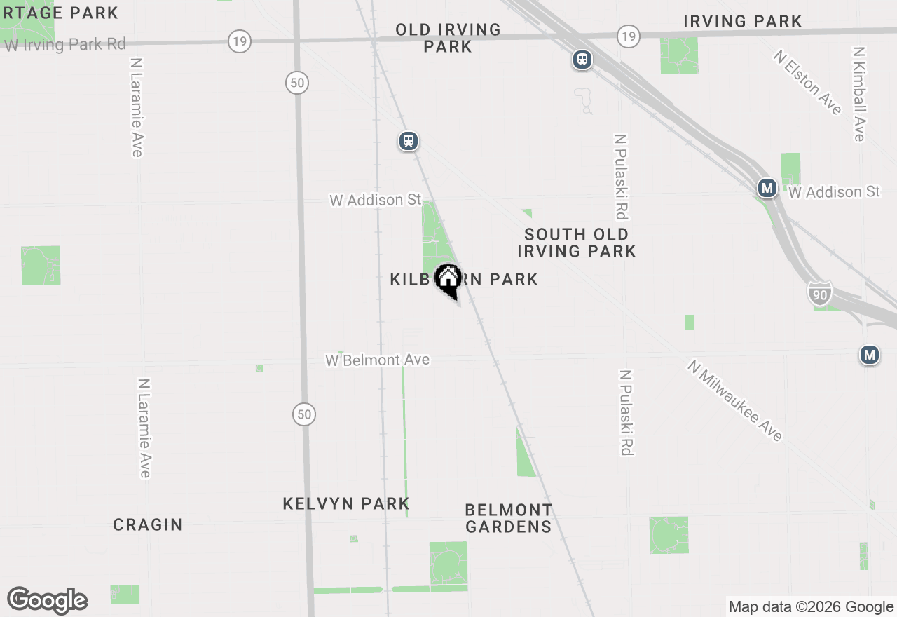 Map of 3313 N Kenneth Avenue, Chicago, IL 60641