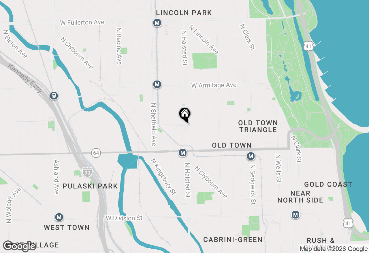 Map of 807 W Willow Street #2D, Chicago, IL 60614