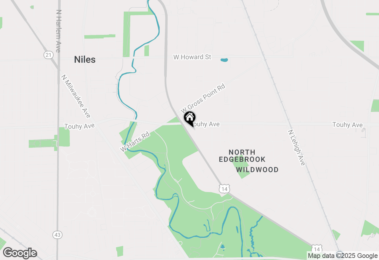 Map of 7131 N Caldwell Avenue #5S, Chicago, IL 60646