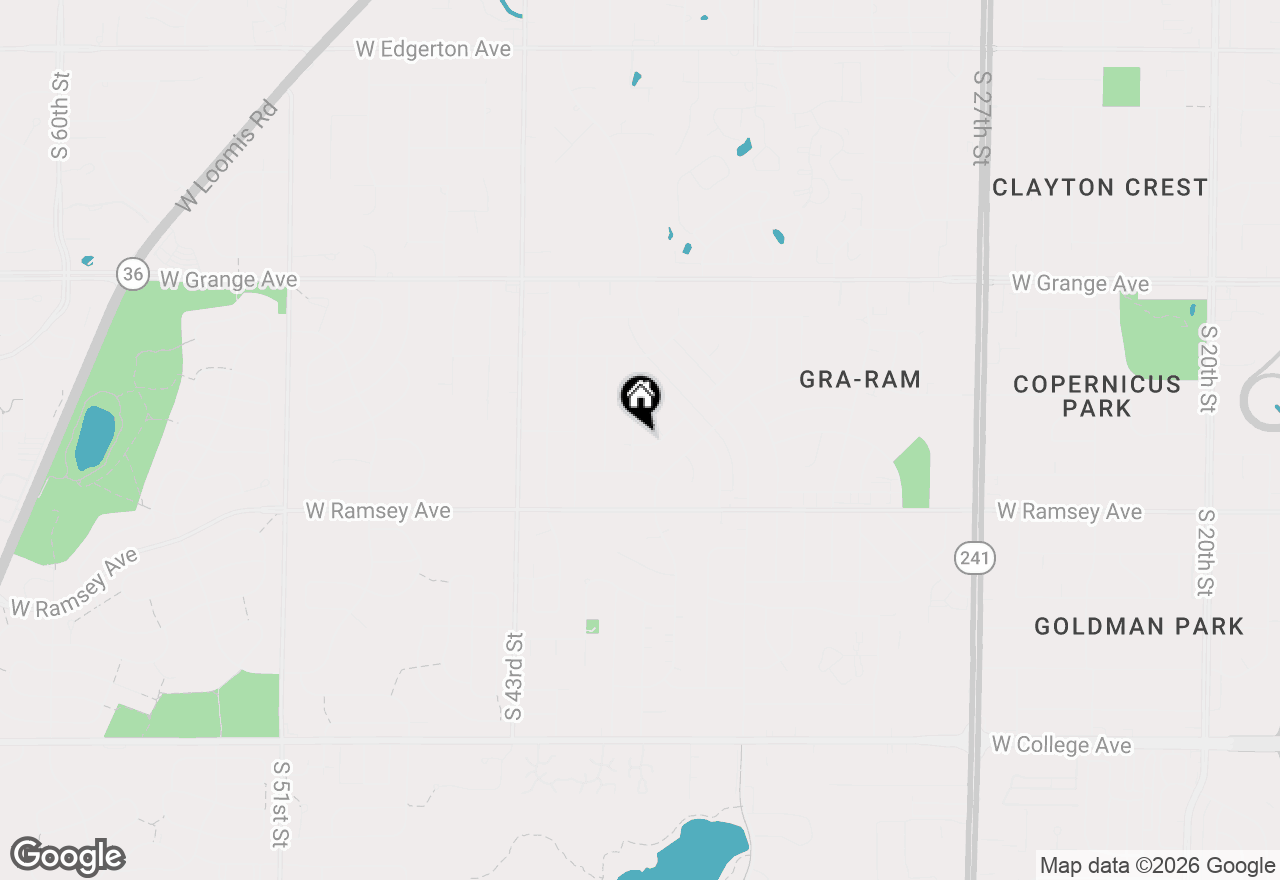 Map of 3838 W Birchwood Ave, Milwaukee, WI 53221