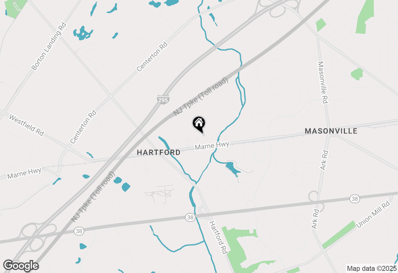 Map of 22 Cardinal Way, Mount Laurel, NJ 08054