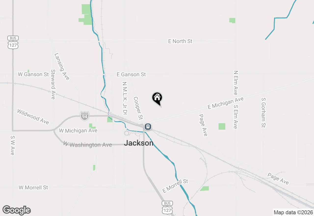 Map of 709 Detroit Street, Jackson, MI 49201