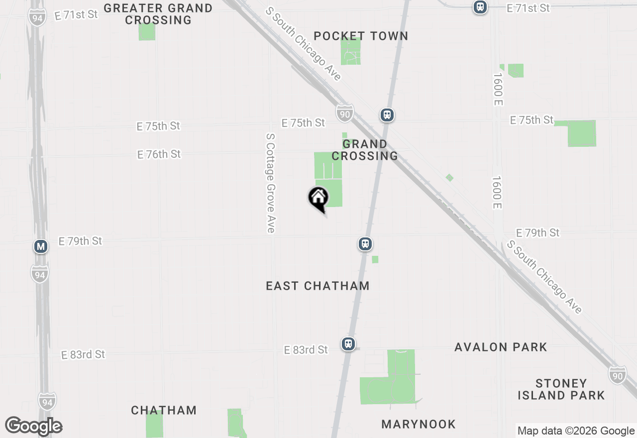 Map of 7825 S Ingleside Avenue, Chicago, IL 60619