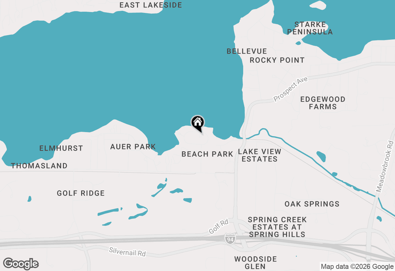 Map of N23W28271 Beach Park Cir, Pewaukee, WI 53072