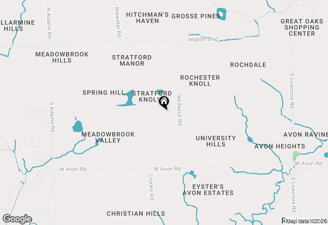 Map of 2125 Avoncrest Drive, Rochester Hills, MI 48309