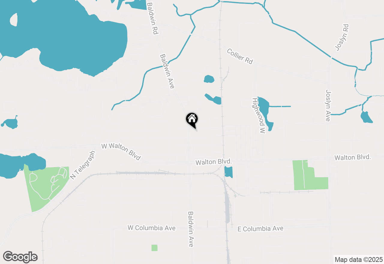 Map of 1570 Baldwin Avenue, Pontiac, MI 48340