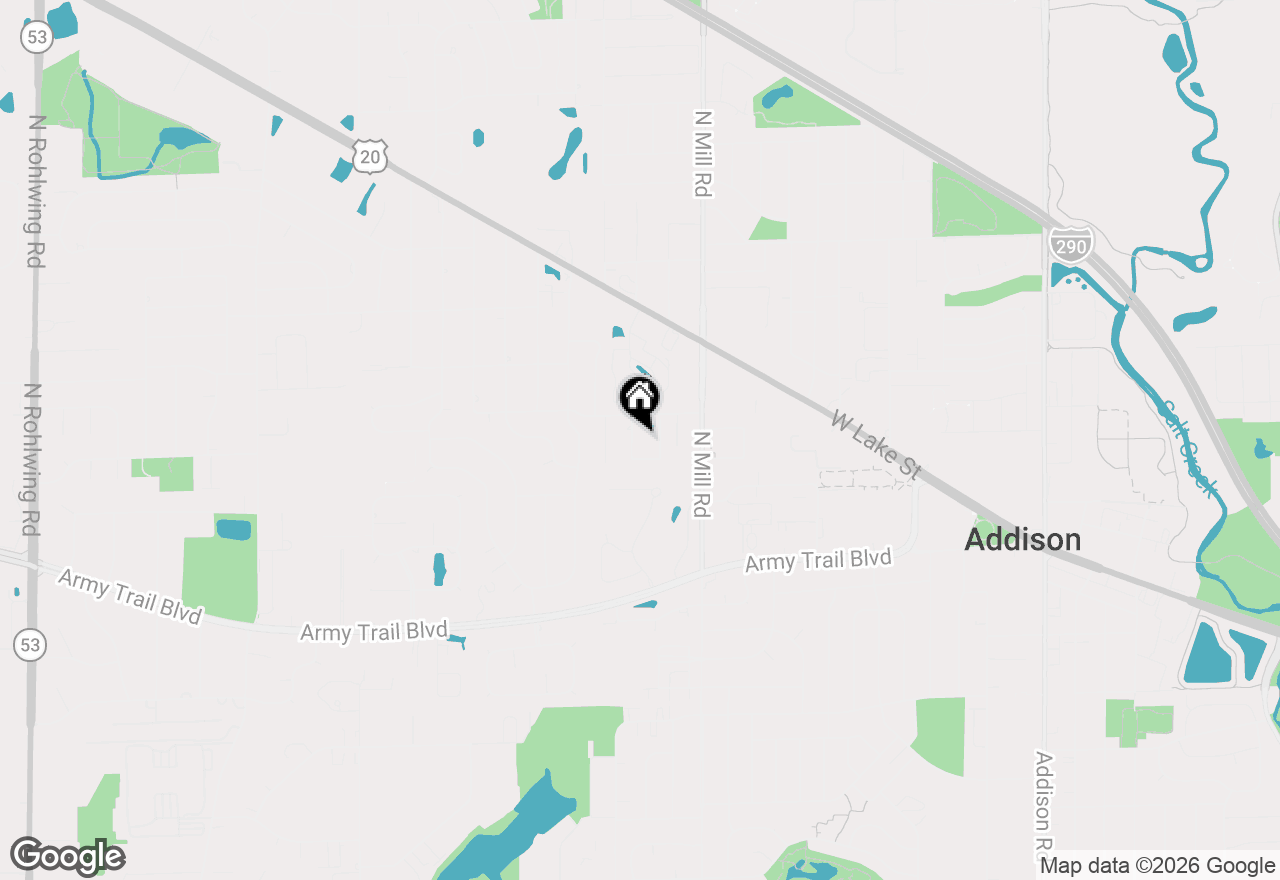 Map of 437 N Kevin Drive, Addison, IL 60101