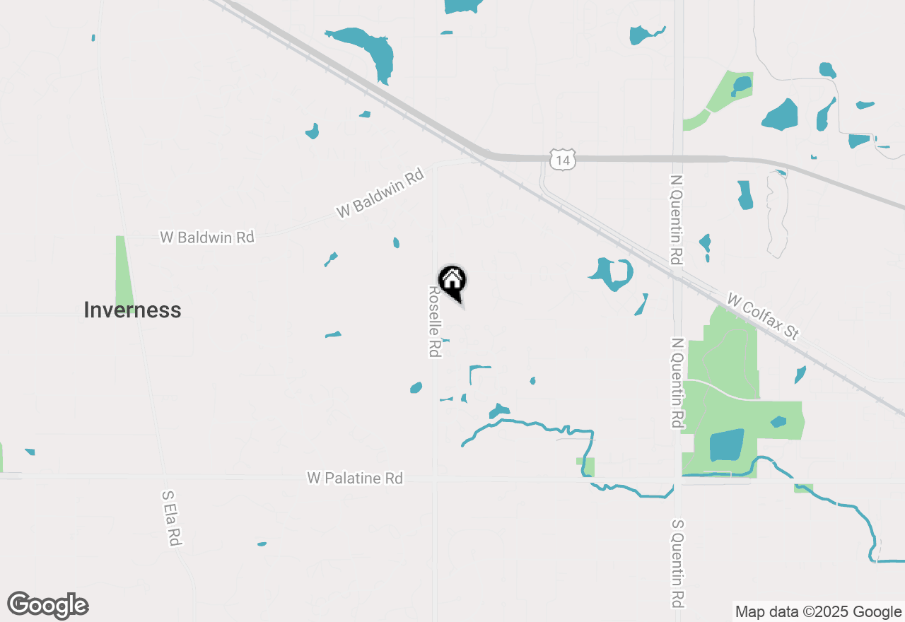 Map of 540 Saint Andrews, Inverness, IL 60067