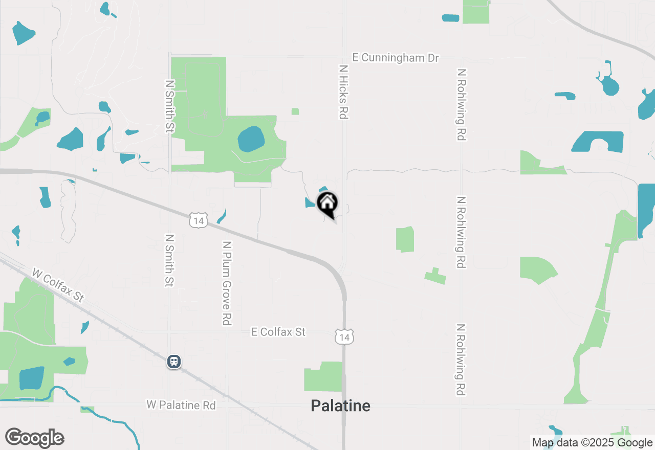 Map of 632 First Bank Drive, Palatine, IL 60067