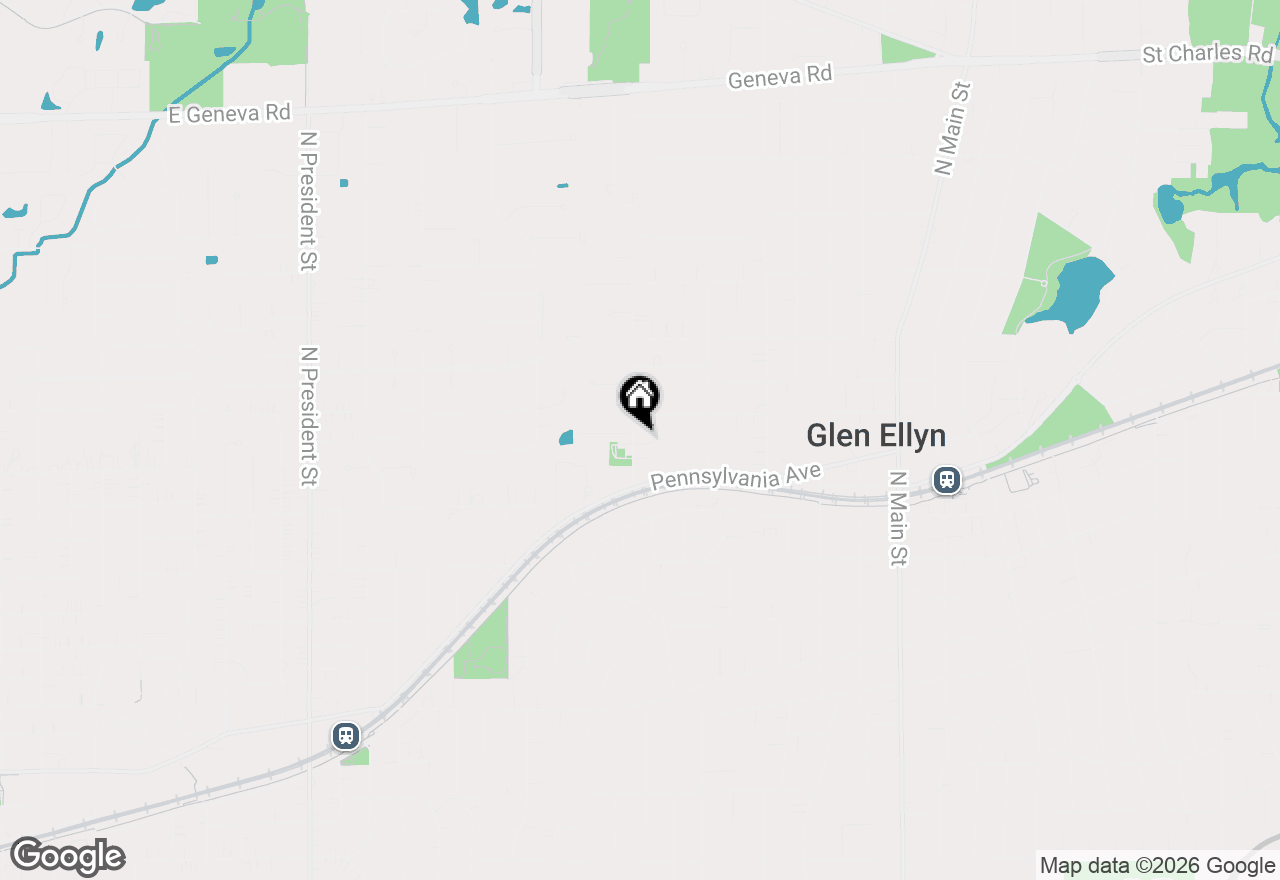 Map of 507 N Kenilworth Avenue, Glen Ellyn, IL 60137