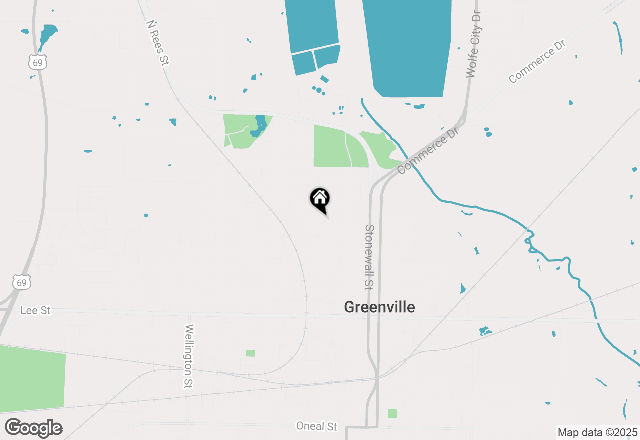 Map of 1508 King Street, Greenville, TX 75401