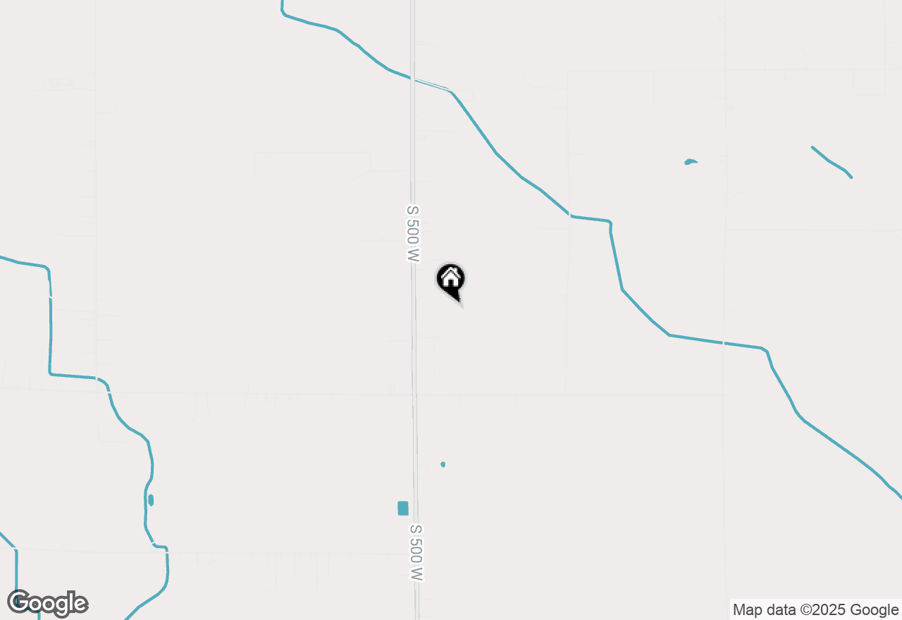 Map of 627 S 500 W, Hebron, IN 46341