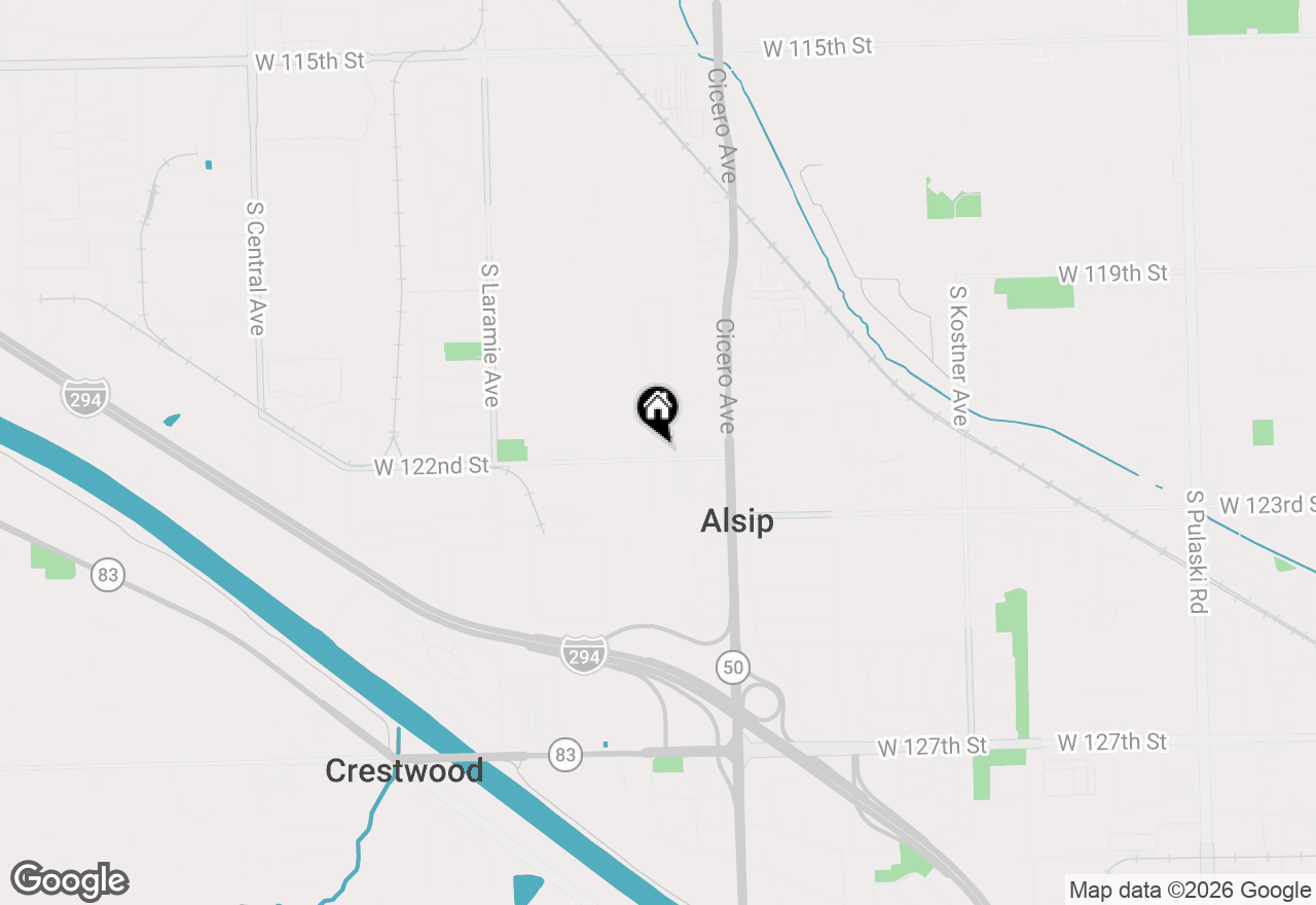 Map of 4854 W 122nd Street #2E, Alsip, IL 60803