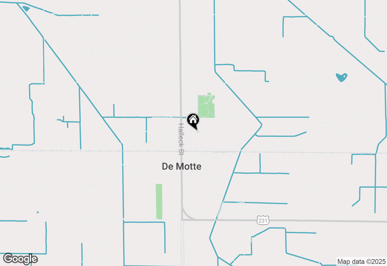 Map of 601 Azalea Street Se, Demotte, IN 46310