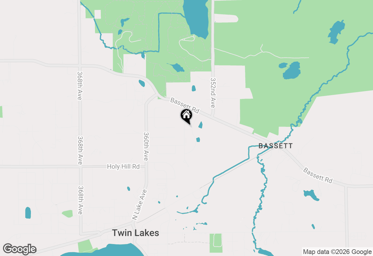 Map of 912 Fairway Dr, Twin Lakes, WI 53181